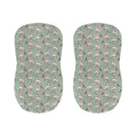 Laurel Green Bull Terrier Pattern Print Bar Stool Covers