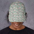 Laurel Green Bull Terrier Pattern Print Baseball Cap