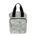 Laurel Green Bull Terrier Pattern Print Bible Tote Bag