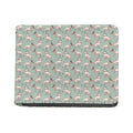 Laurel Green Bull Terrier Pattern Print Bifold Wallet