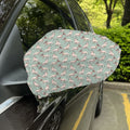 Laurel Green Bull Terrier Pattern Print Car Side Mirror Covers