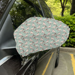Laurel Green Bull Terrier Pattern Print Car Side Mirror Covers