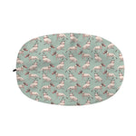Laurel Green Bull Terrier Pattern Print Car Side Mirror Covers