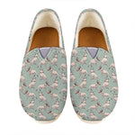 Laurel Green Bull Terrier Pattern Print Casual Shoes
