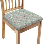 Laurel Green Bull Terrier Pattern Print Chair Cushion Cover