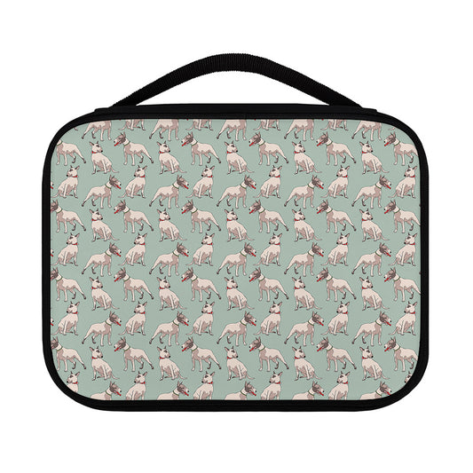 Laurel Green Bull Terrier Pattern Print Classic Bible Case