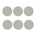 Laurel Green Bull Terrier Pattern Print Coaster Set