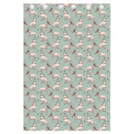 Laurel Green Bull Terrier Pattern Print Curtain
