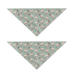 Laurel Green Bull Terrier Pattern Print Dog Bandana