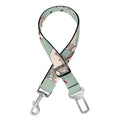 Laurel Green Bull Terrier Pattern Print Dog Seat Belt
