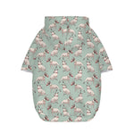 Laurel Green Bull Terrier Pattern Print Dog Zip Up Hoodie