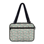 Laurel Green Bull Terrier Pattern Print Double Strap Bible Bag