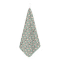 Laurel Green Bull Terrier Pattern Print Hand Towel