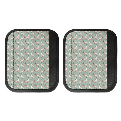 Laurel Green Bull Terrier Pattern Print Handle Covers