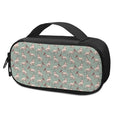 Laurel Green Bull Terrier Pattern Print Portable Cooler Travel Case