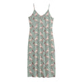 Laurel Green Bull Terrier Pattern Print Jersey Midi Cami Dress