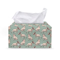 Laurel Green Bull Terrier Pattern Print Leather Tissue Box Cover