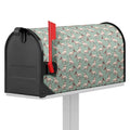 Laurel Green Bull Terrier Pattern Print Mailbox Cover
