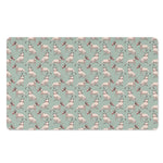 Laurel Green Bull Terrier Pattern Print Polyester Doormat
