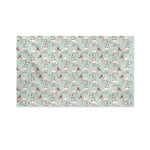 Laurel Green Bull Terrier Pattern Print Polyester Flag