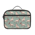 Laurel Green Bull Terrier Pattern Print Portable Lunch Bag