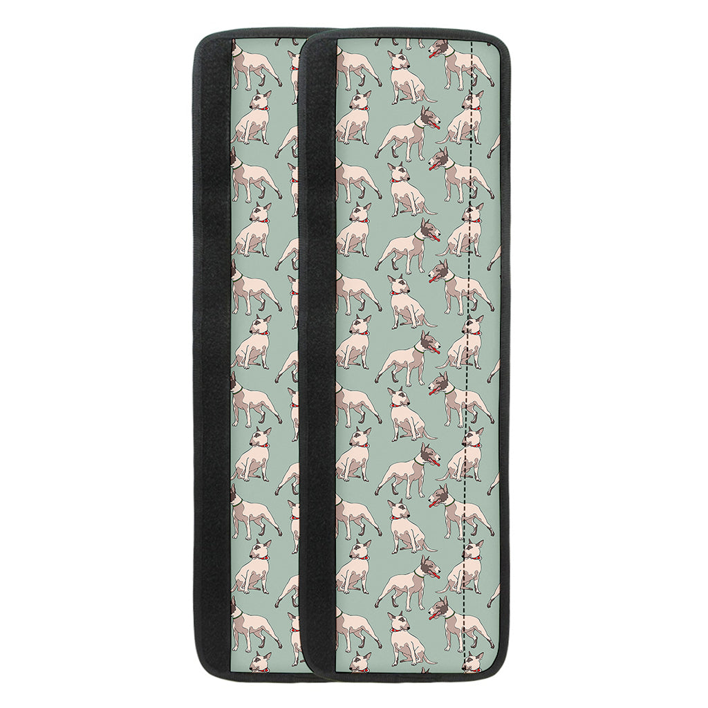 Laurel Green Bull Terrier Pattern Print Refrigerator Handle Covers