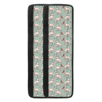 Laurel Green Bull Terrier Pattern Print Refrigerator Handle Covers