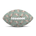 Laurel Green Bull Terrier Pattern Print Rugby Ball