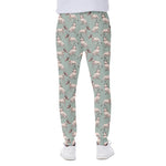 Laurel Green Bull Terrier Pattern Print Scuba Joggers