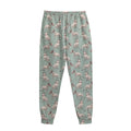 Laurel Green Bull Terrier Pattern Print Sweatpants