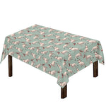 Laurel Green Bull Terrier Pattern Print Tablecloth