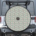 Laurel Green Bull Terrier Pattern Print Tire Cover With Camera Hole