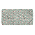 Laurel Green Bull Terrier Pattern Print Towel