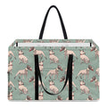 Laurel Green Bull Terrier Pattern Print Utility Tote Bag