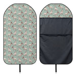 Laurel Green Bull Terrier Pattern Print Waterproof Car Seat Cover