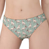 Laurel Green Bull Terrier Pattern Print Women's Panties