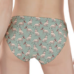 Laurel Green Bull Terrier Pattern Print Women's Panties