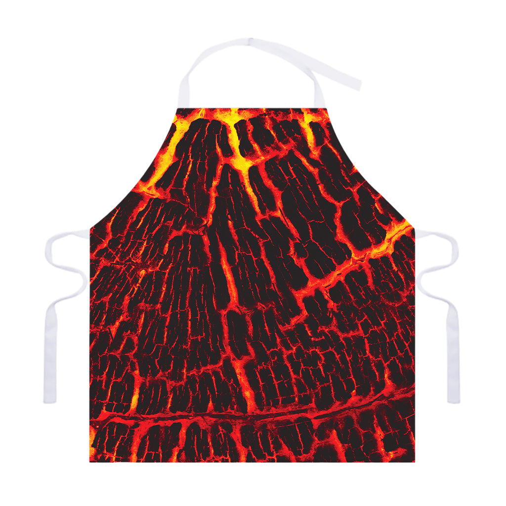 Lava Burning Print Adjustable Apron