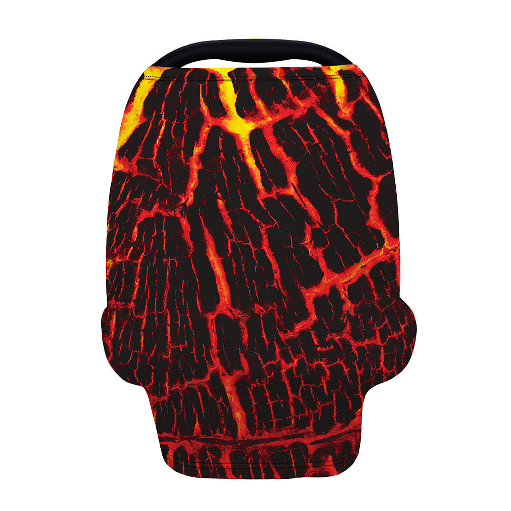 Lava Burning Print Baby Seat Cover