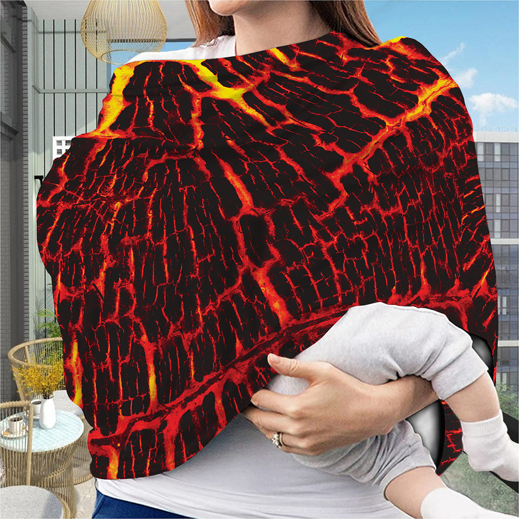 Lava Burning Print Baby Seat Cover