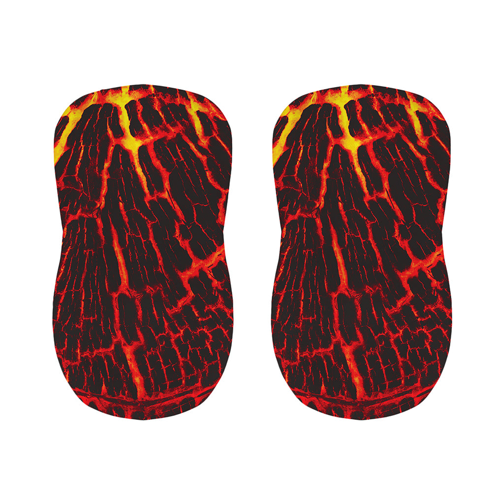 Lava Burning Print Bar Stool Covers