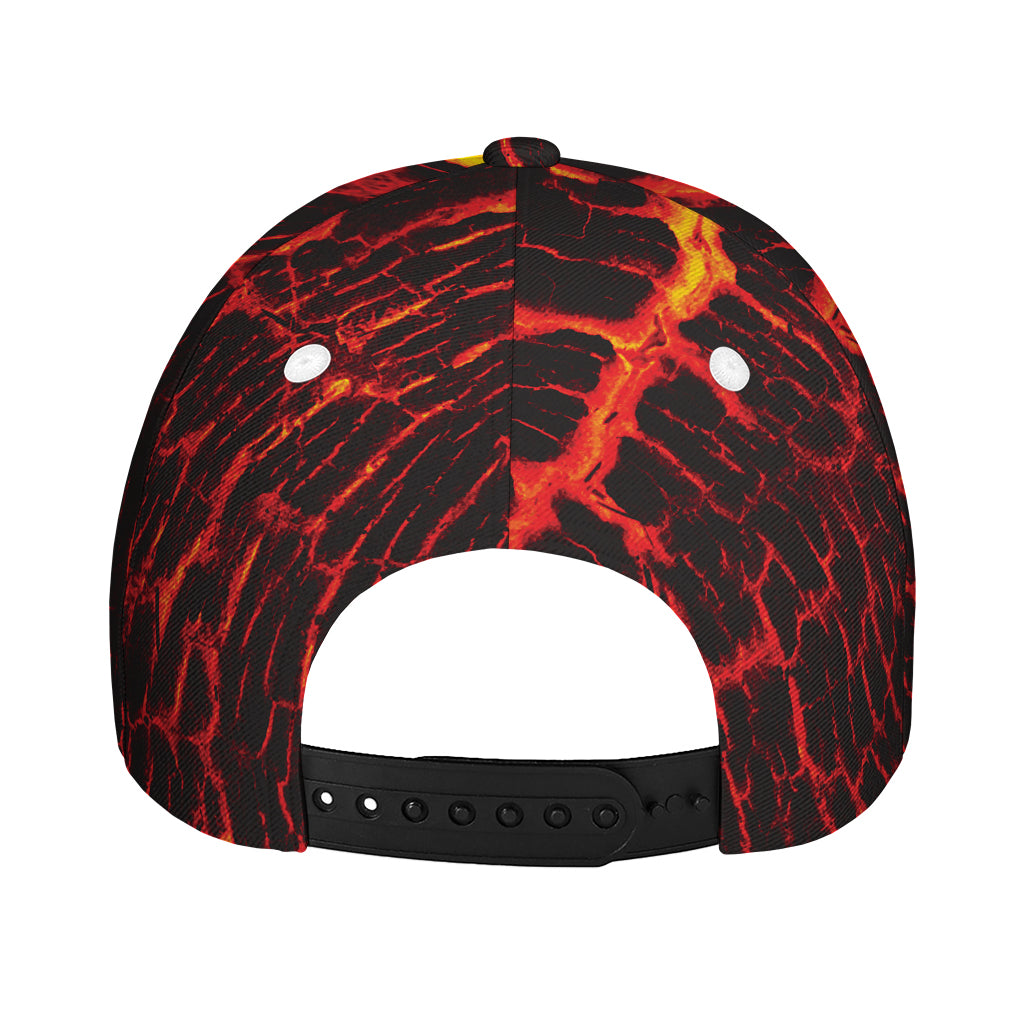 Lava Burning Print Baseball Cap