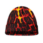 Lava Burning Print Beanie