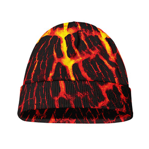 Lava Burning Print Beanie