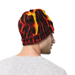 Lava Burning Print Beanie