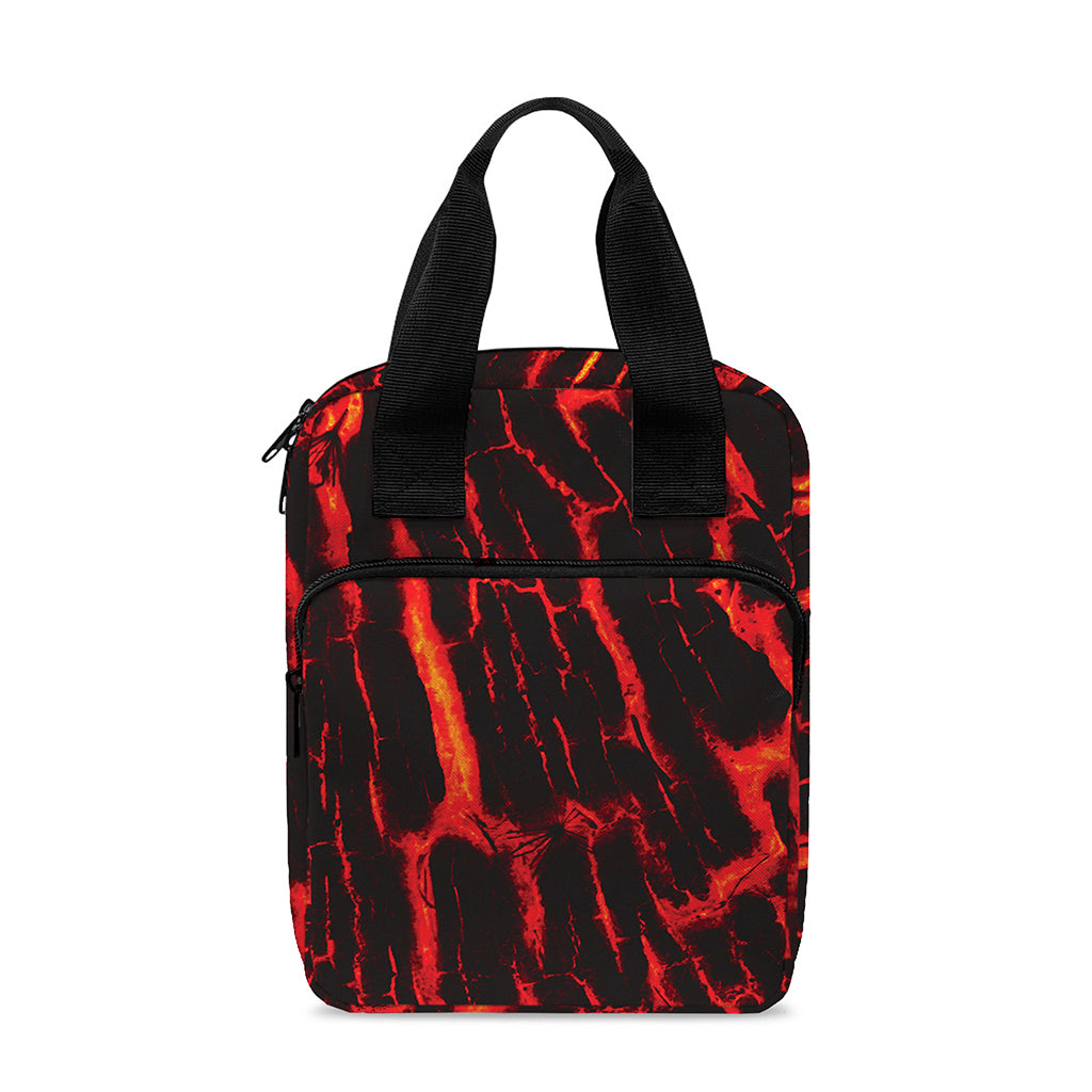 Lava Burning Print Bible Tote Bag