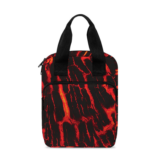 Lava Burning Print Bible Tote Bag