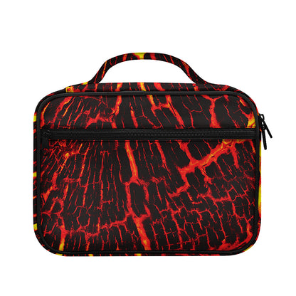 Lava Burning Print Briefcase Bible Bag
