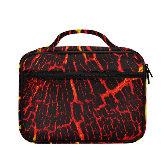 Lava Burning Print Briefcase Bible Bag
