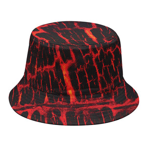 Lava Burning Print Bucket Hat